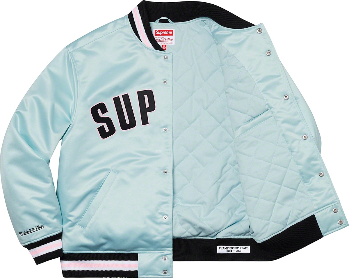 Supreme®/Mitchell & Ness® Satin Varsity Jacket view 19